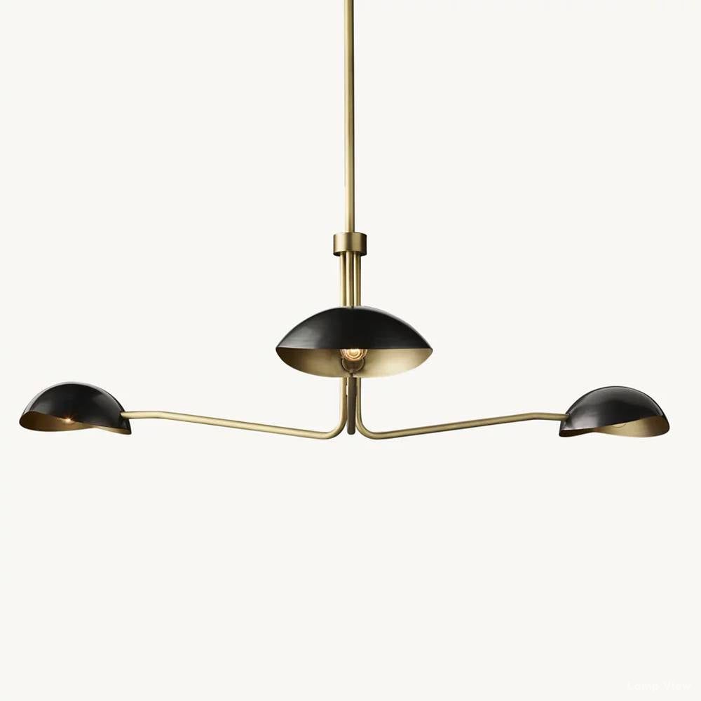 Convessi Undulating Curves Round Chandelier 48"