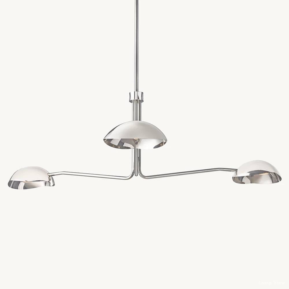 Convessi Undulating Curves Round Chandelier 48"