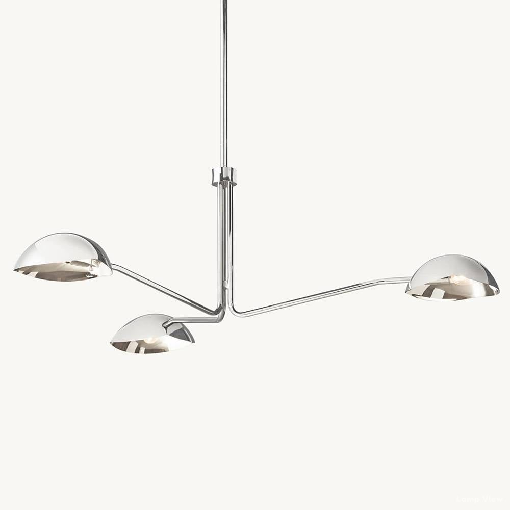 Convessi Undulating Curves Round Chandelier 48"