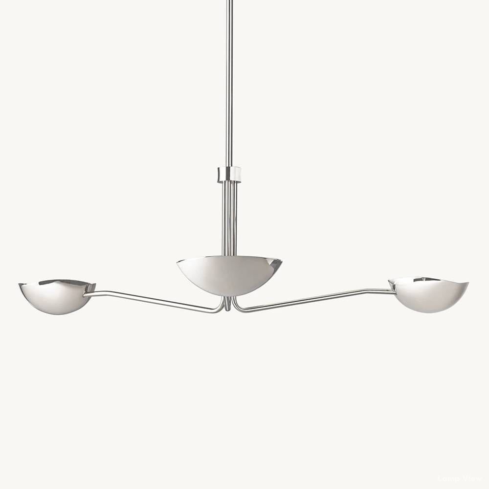 Convessi Undulating Curves Round Chandelier 48"