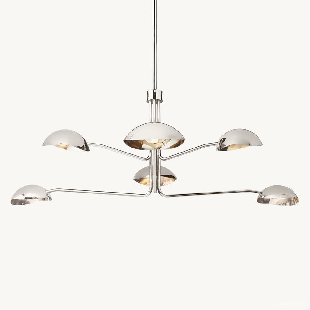 Convessi Undulating Curves Round Chandelier 60"