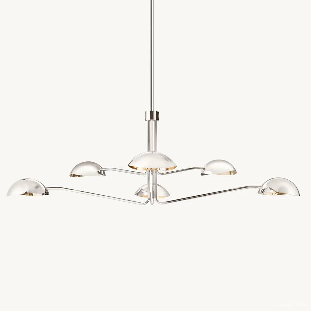 Convessi Undulating Curves Round Chandelier 60"