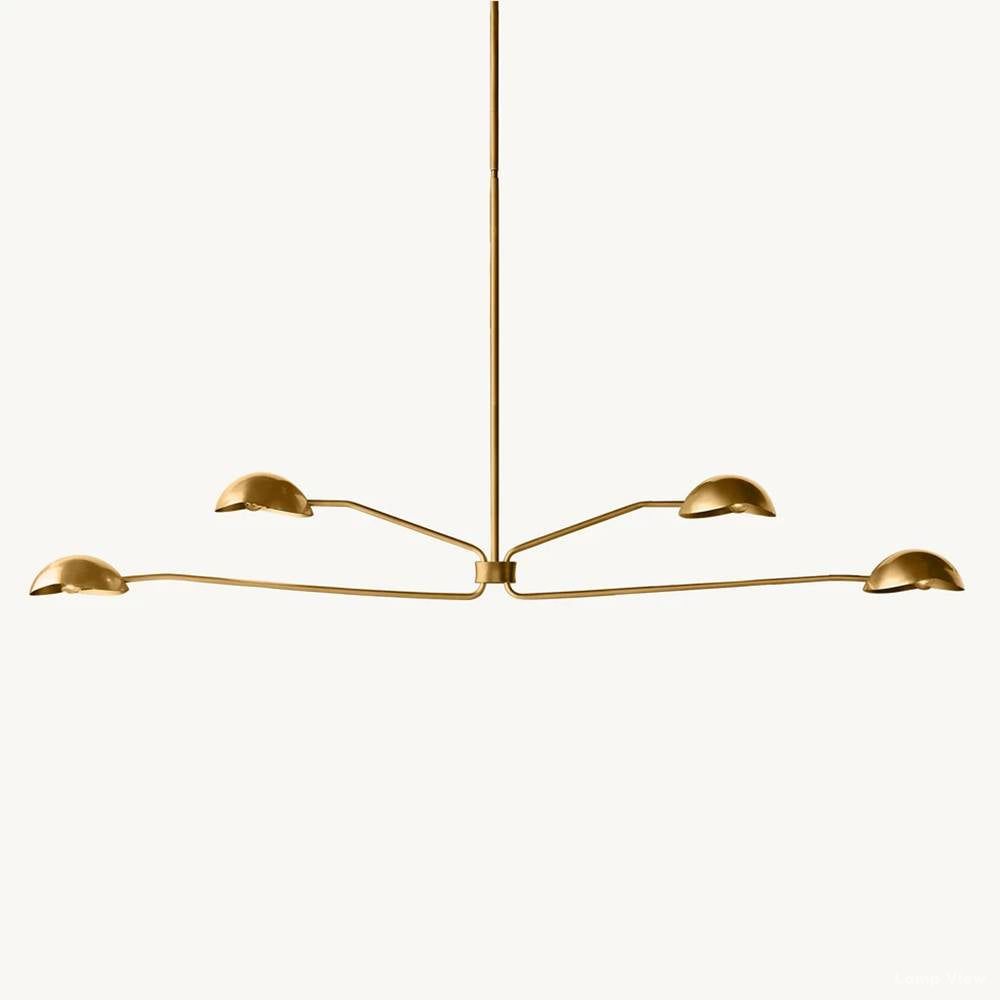 Convessi Undulating Curves Linear Chandelier 72"