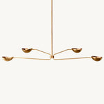 Convessi Undulating Curves Linear Chandelier 72"