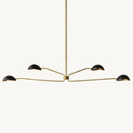 Convessi Undulating Curves Linear Chandelier 72"