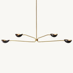 Convessi Undulating Curves Linear Chandelier 72"