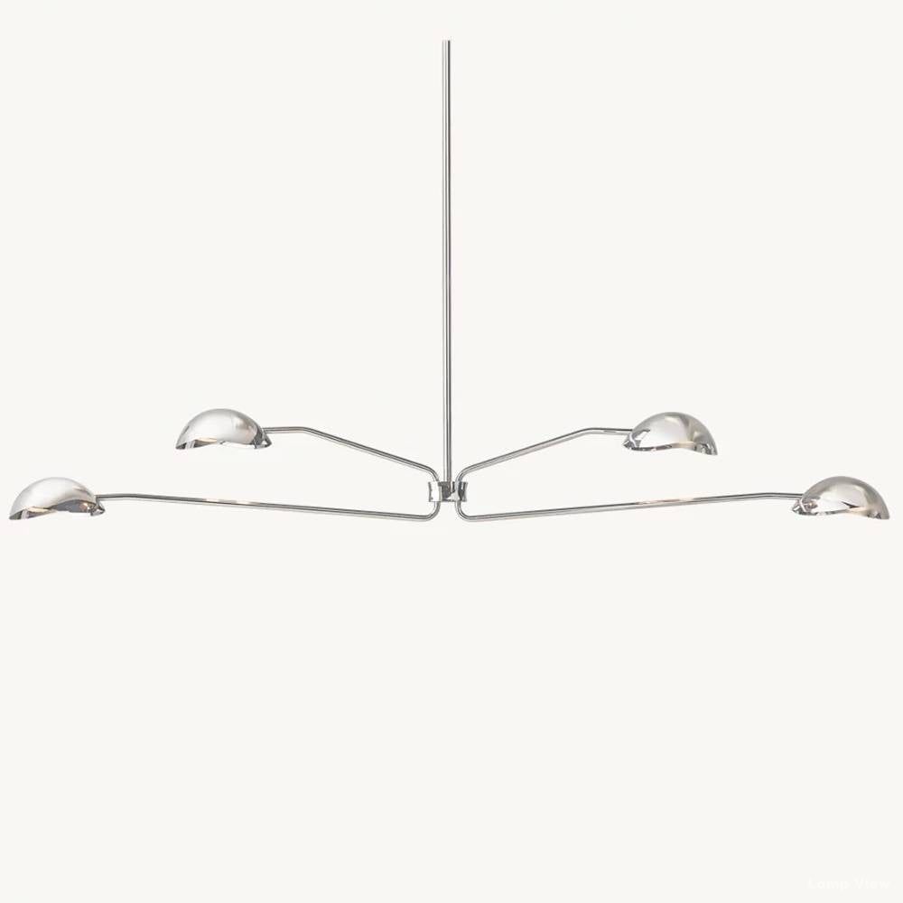 Convessi Undulating Curves Linear Chandelier 72"