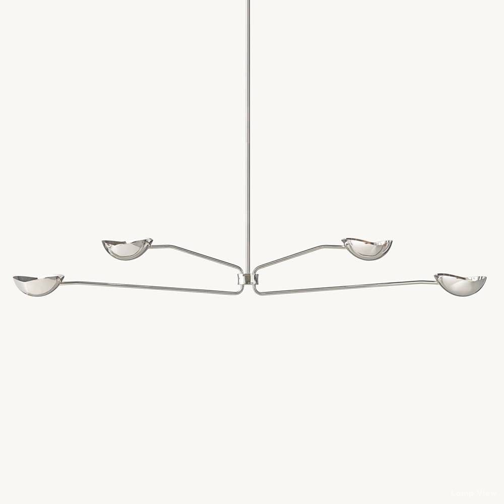 Convessi Undulating Curves Linear Chandelier 72"