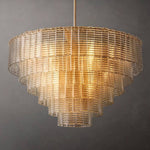 Sirene Molded Glass Round Chandelier 41"