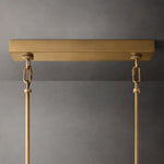 Sirene Molded Glass Rectangle Chandelier 77"