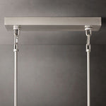 Sirene Molded Glass Rectangle Chandelier 77"