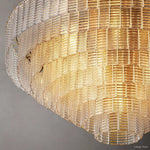 Sirene Molded Glass Round Chandelier 52"
