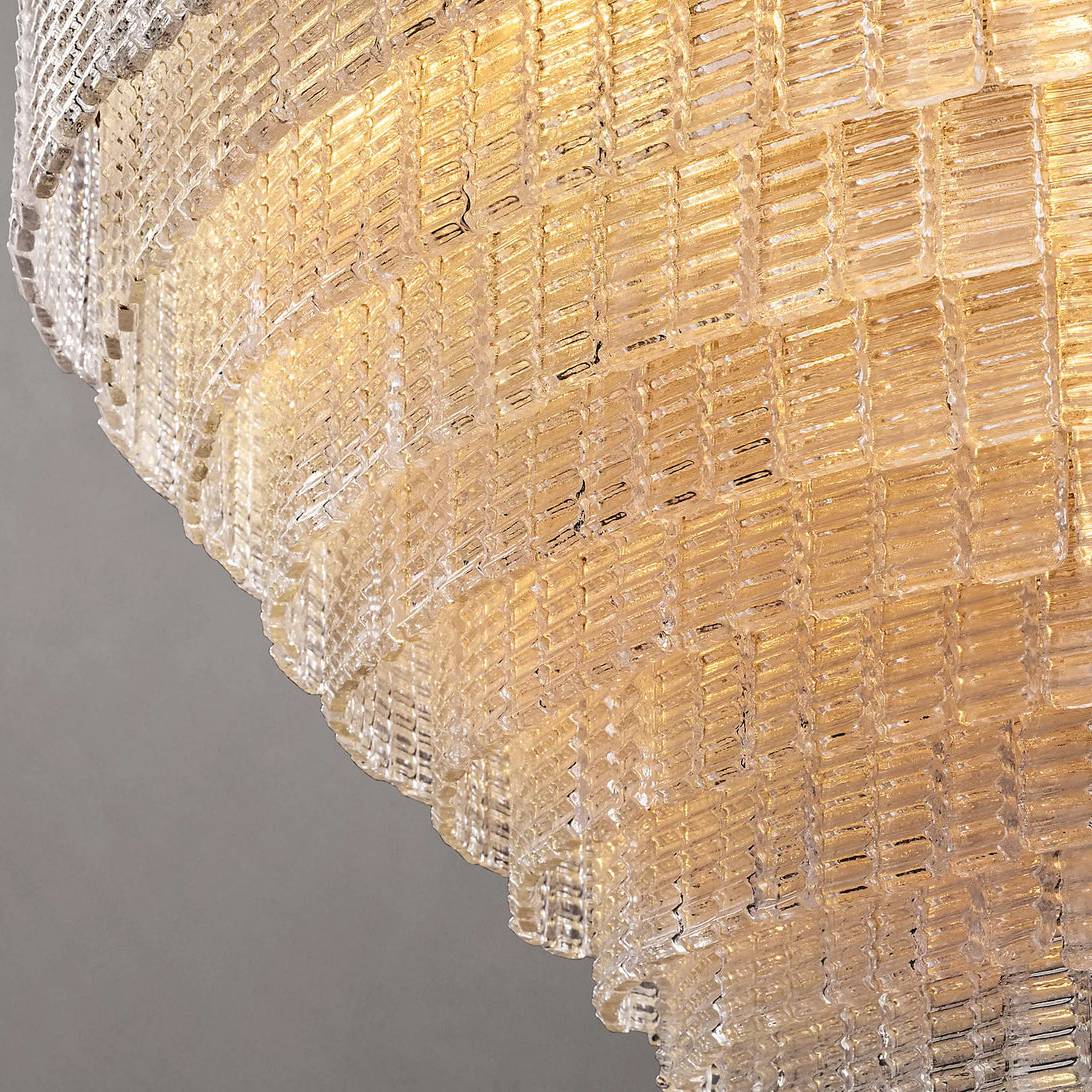 Sirene Molded Glass Round Chandelier 52"