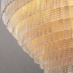 Sirene Molded Glass Round Chandelier 52"