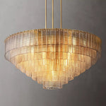 Sirene Molded Glass Round Chandelier 52"