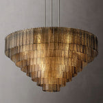 Sirene Molded Glass Round Chandelier 52"