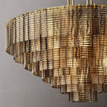 Sirene Molded Glass Round Chandelier 52"
