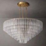 Sirene Molded Glass Round Chandelier 52"