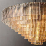 Sirene Molded Glass Round Chandelier 65"