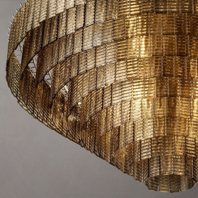Sirene Molded Glass Round Chandelier 65"