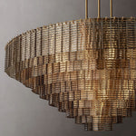 Sirene Molded Glass Round Chandelier 65"