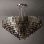 Sirene Molded Glass Round Chandelier 65"