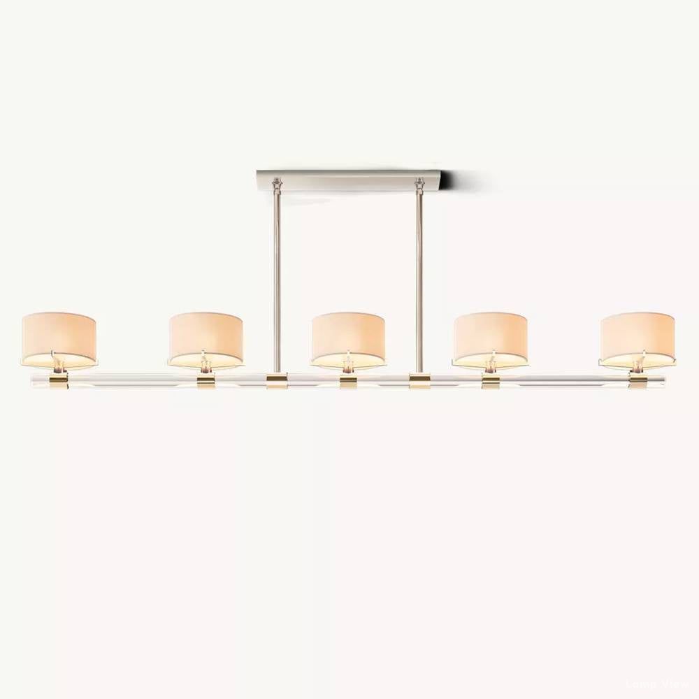Truman Streamline Crystal Linear Chandelier 72"