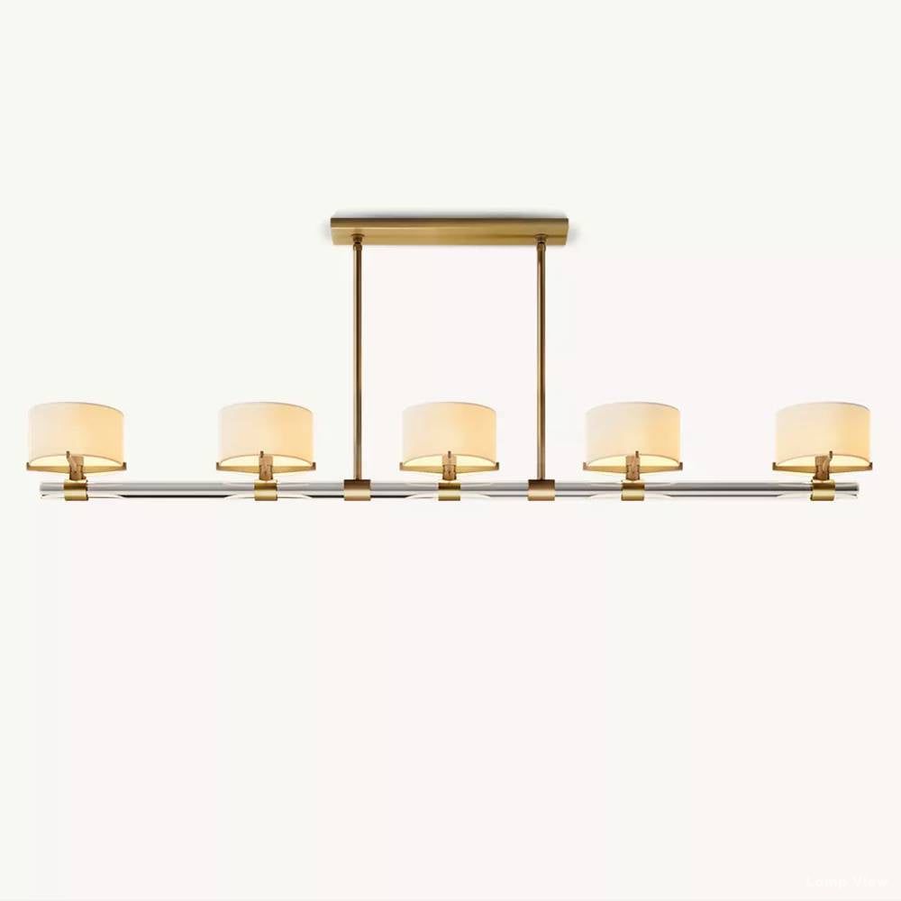 Truman Streamline Crystal Linear Chandelier 72"