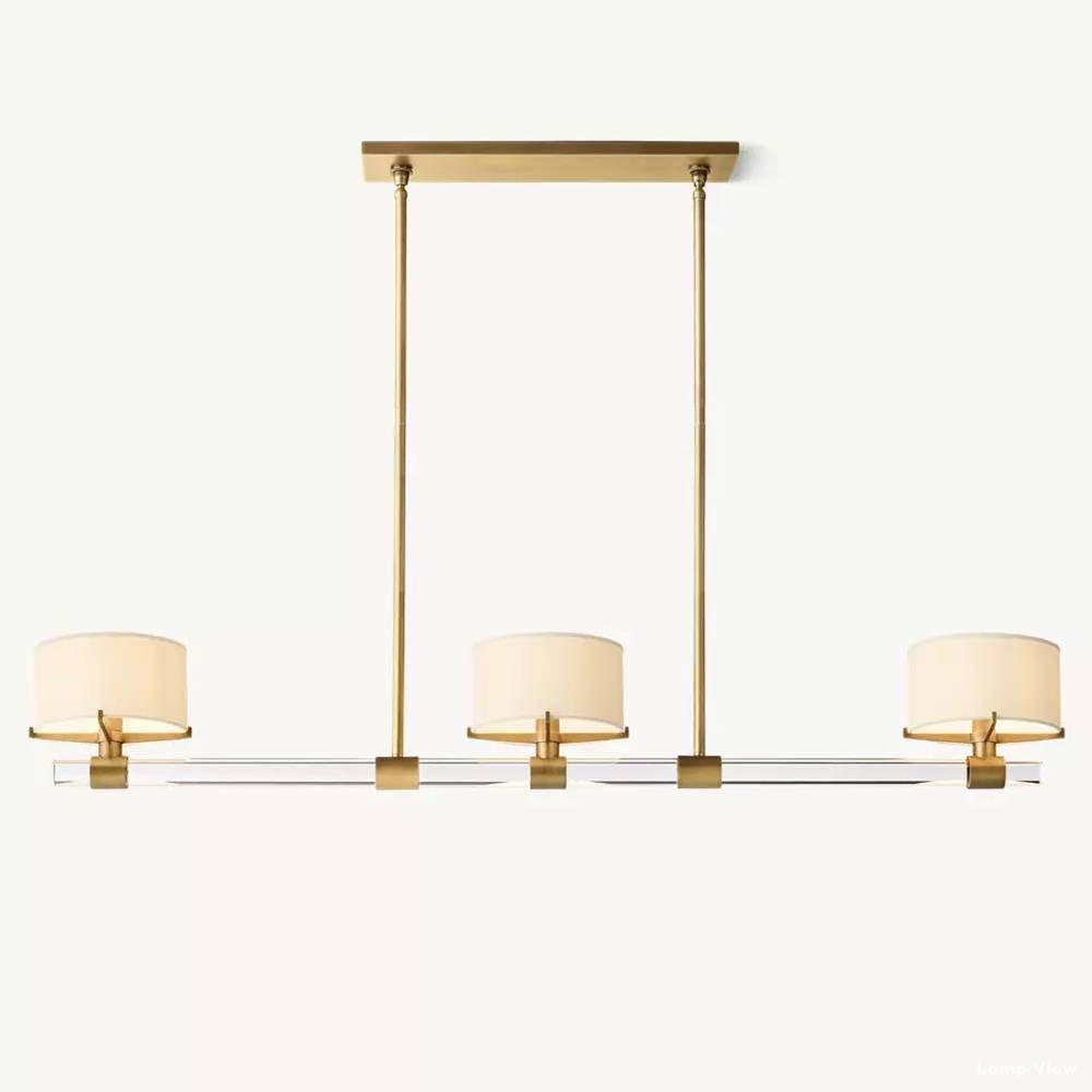 Truman Streamline Crystal Linear Chandelier 54"