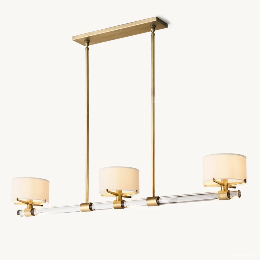 Truman Streamline Crystal Linear Chandelier 54"