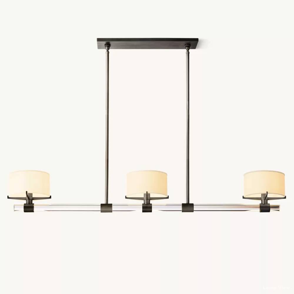 Truman Streamline Crystal Linear Chandelier 54"
