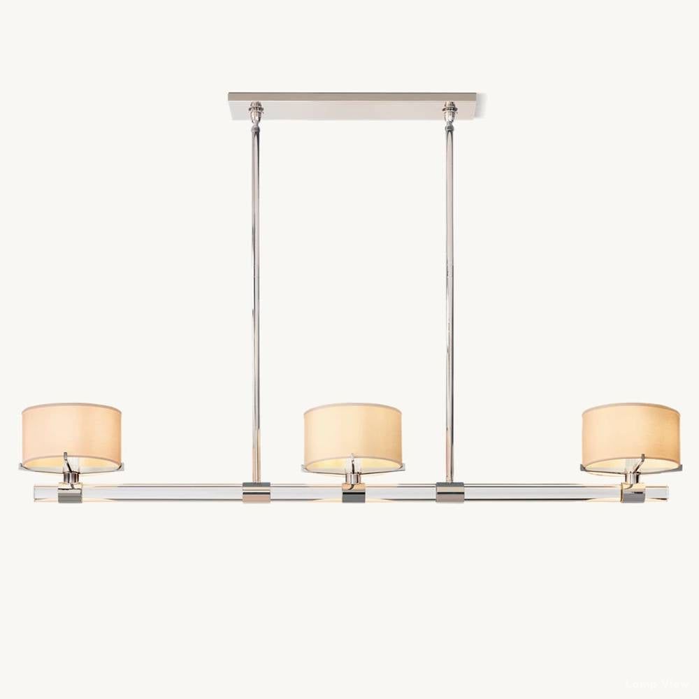 Truman Streamline Crystal Linear Chandelier 54"