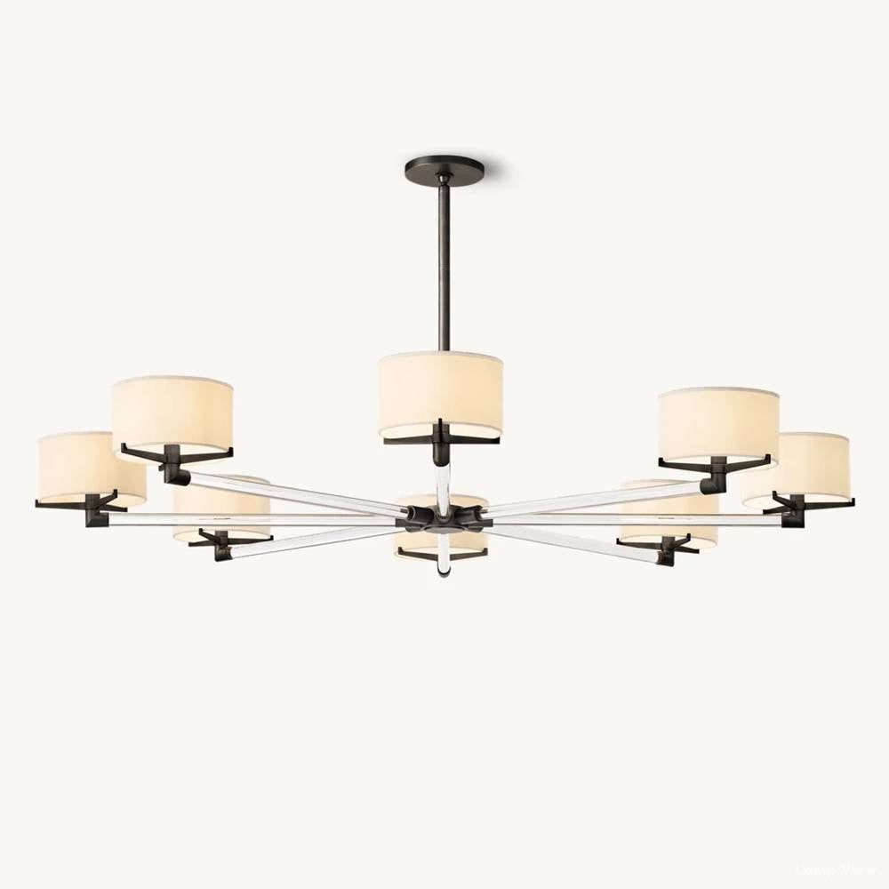 Truman Streamline Crystal Round Chandelier 60"