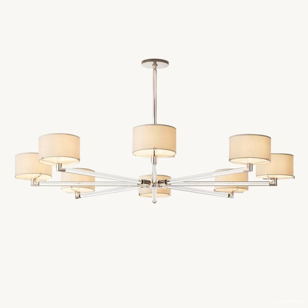 Truman Streamline Crystal Round Chandelier 60"