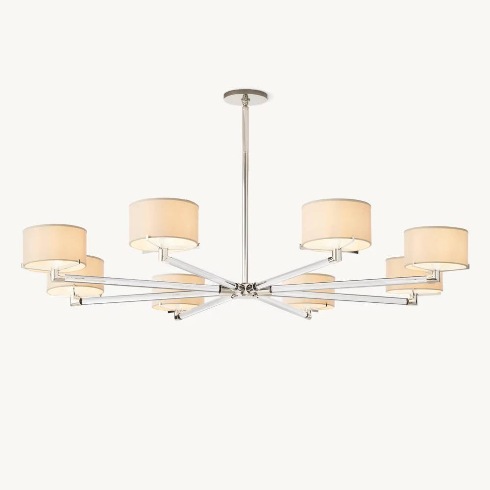 Truman Streamline Crystal Round Chandelier 60"