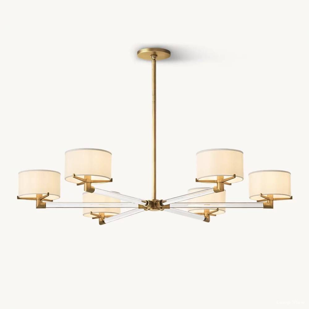 Truman Streamline Crystal Round Chandelier 48"
