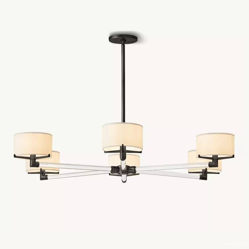 Truman Streamline Crystal Round Chandelier 48"