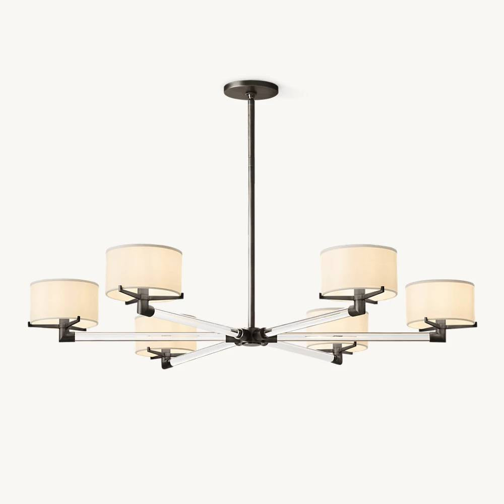 Truman Streamline Crystal Round Chandelier 48"