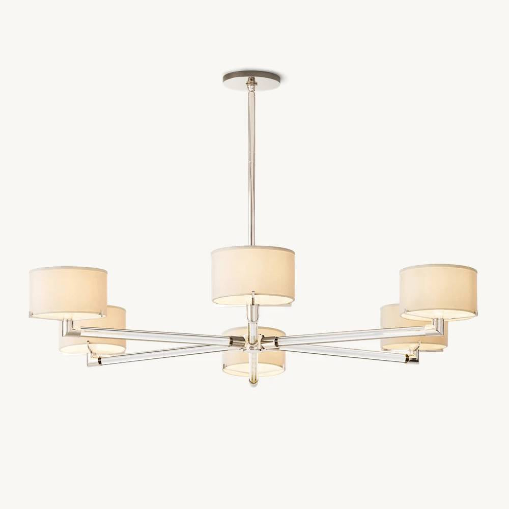 Truman Streamline Crystal Round Chandelier 48"