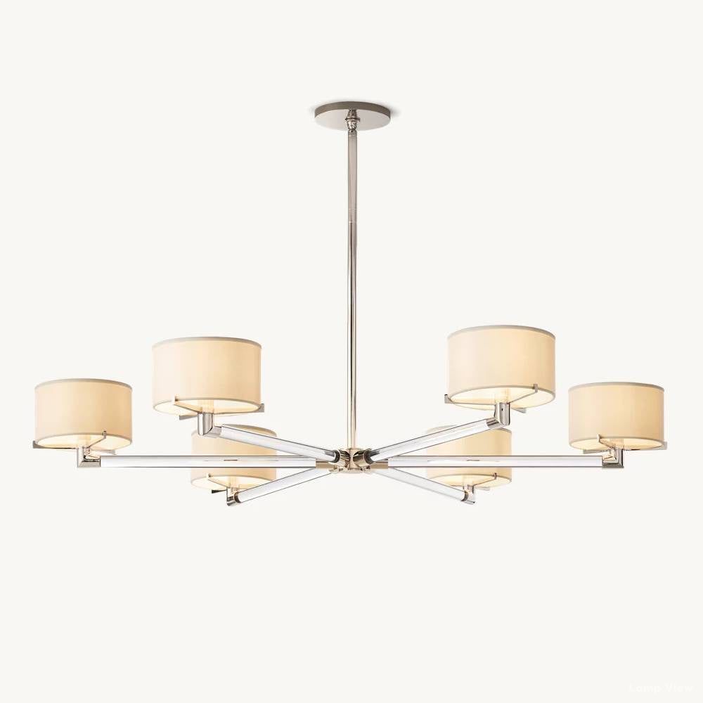 Truman Streamline Crystal Round Chandelier 48"