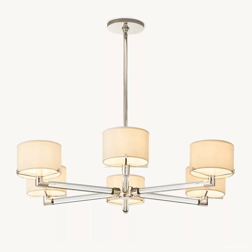 Truman Streamline Crystal Round Chandelier 36"