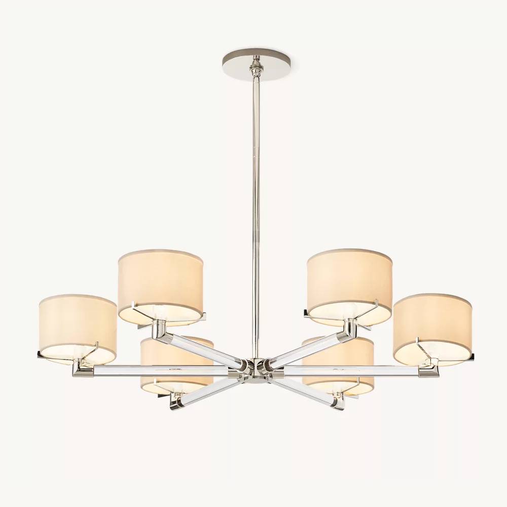 Truman Streamline Crystal Round Chandelier 36"
