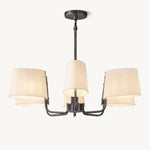 Martineau Conical Linen Round Chandelier 36"