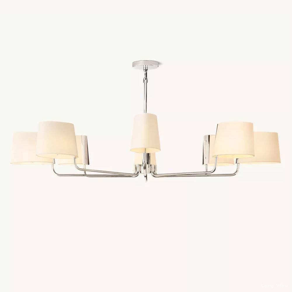Martineau Conical Linen Round Chandelier 60"