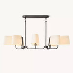 Martineau Conical Linen Linear Chandelier 54"