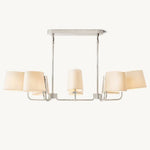 Martineau Conical Linen Linear Chandelier 54"