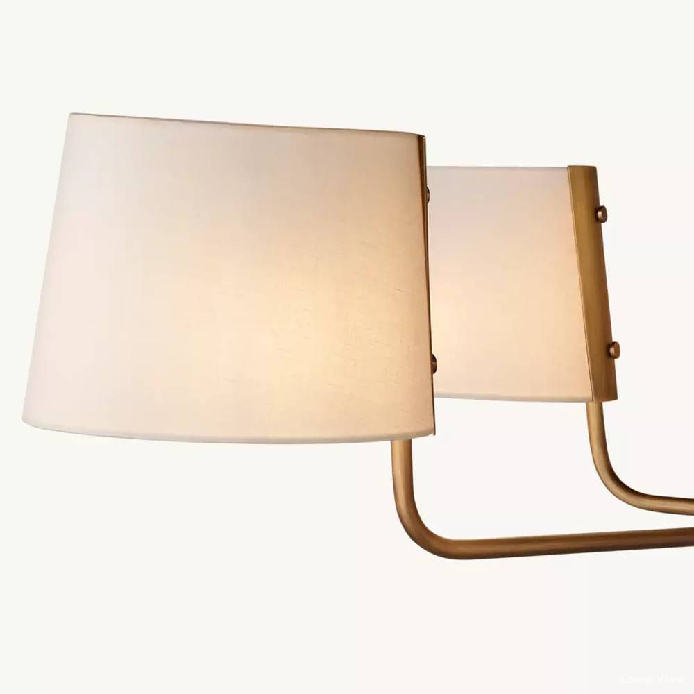 Martineau Conical Linen Linear Chandelier 72"