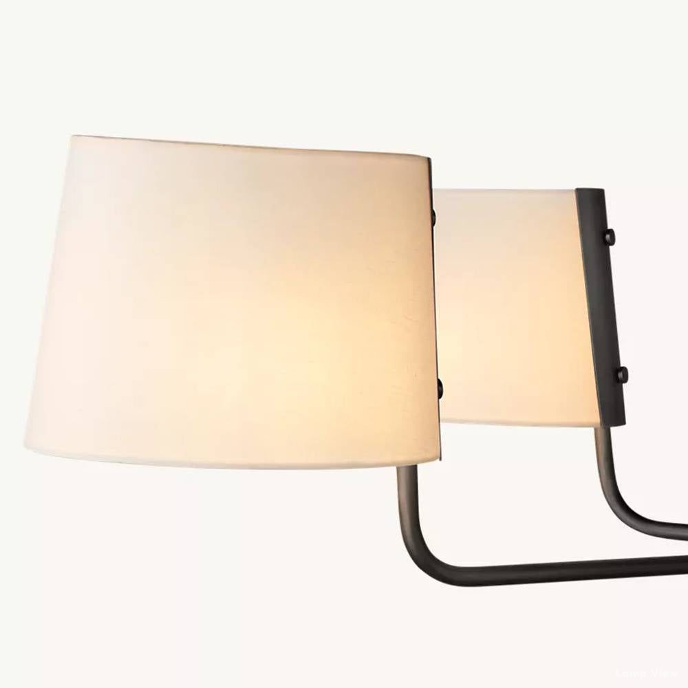 Martineau Conical Linen Linear Chandelier 72"