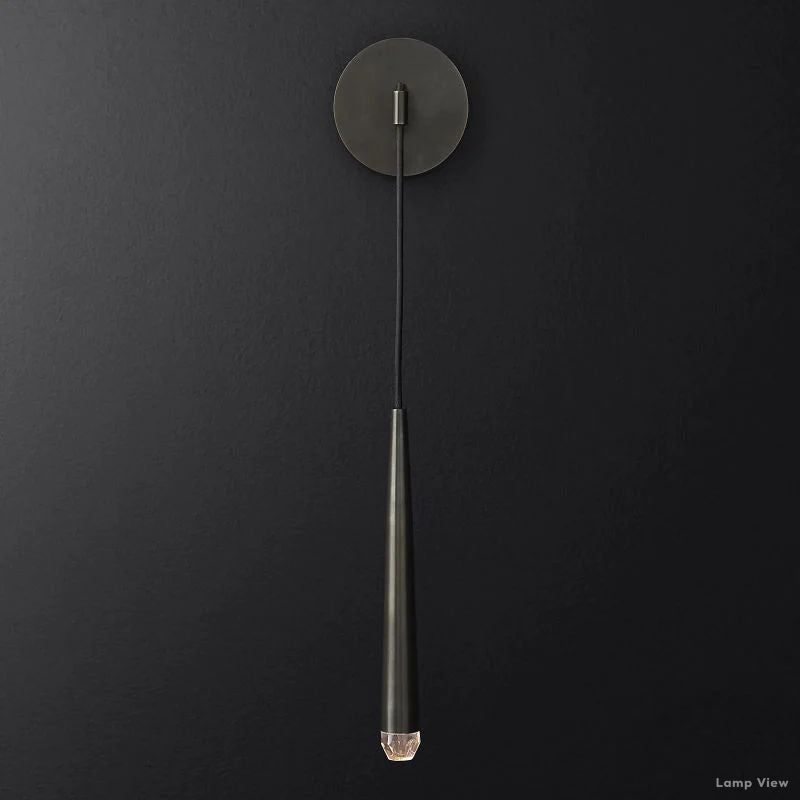 Aquitaine Conical Brass Wall Sconce