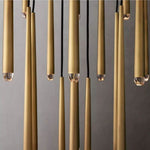 Aquitaine Conical Brass Round Chandelier 48"